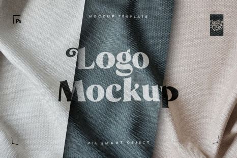Download Fabric Print Effect Logo Mockup in Apparel Mockups on ...