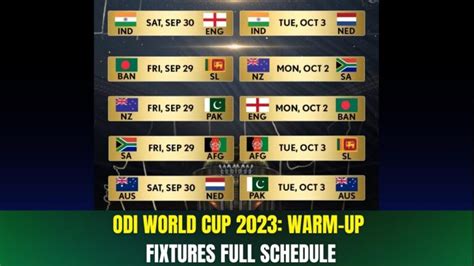 Icc Cricket World Cup Warm Up Matches Where To Watch Live Tv Channels