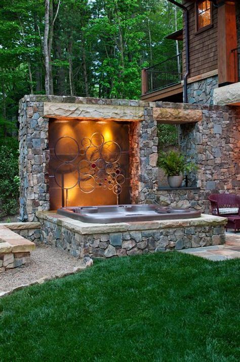 25 Superb Outdoor Hot Tub Landscaping Ideas Home Decoration And