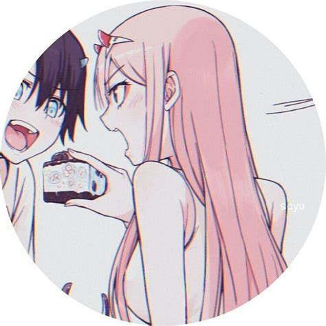 anime matching icon 🌸 cute anime couples zero two aesthetic anime