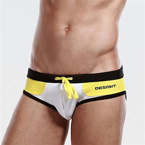 Mens Swim Briefs Gay Mens Swimwear Bikini Swimming Trunks Sexy Low Rise