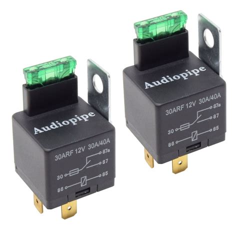 Accessory Power 12v 40a Relay 2 Pack 4 Pin Vehicle Spst Auto 12v Relay
