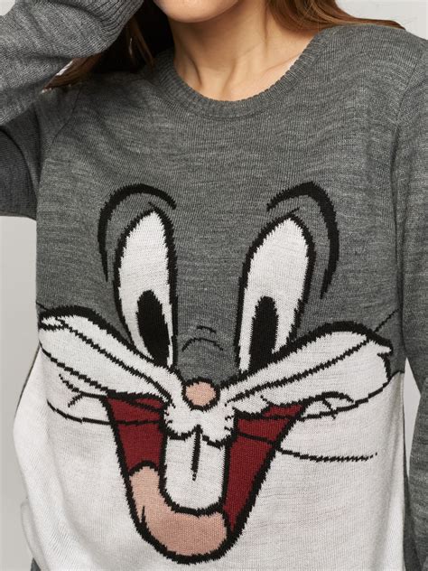 Buy Official Looney Tunes Knitted Bugs Bunny Sweater Women Sweaters Online