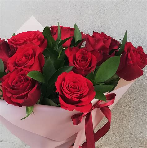 Red roses just for fun. Best selling bouquet of 15 red roses - Cyprus Flower
