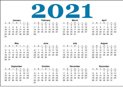 Select the orientation, year, paper size, the number of calendars per page, etc. Free Monthly 2021 Printable Calendar Template