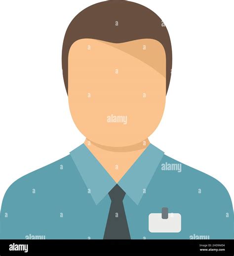 Shop Assistant Icon Flat Illustration Of Shop Assistant Vector Icon