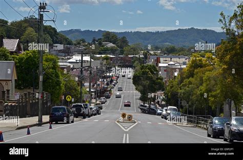 Central Shopping District Of Murwillumbah A Country Town In The