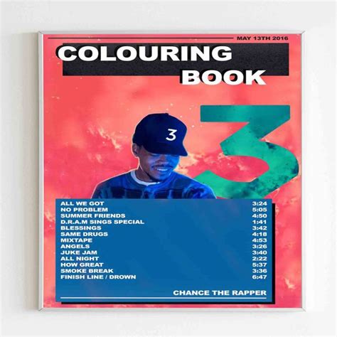 Chance The Rapper Colouring Book Poster - ReadingLLC