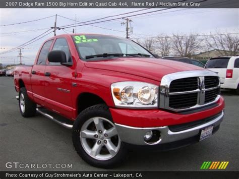 It's just the dealers preference as to if they want to order them and have them on there lot. Flame Red - 2007 Dodge Ram 1500 Big Horn Edition Quad Cab ...