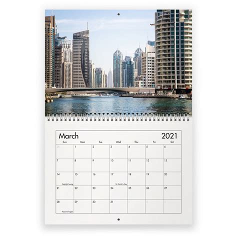 Dubai 2021 Wall Calendar Etsy