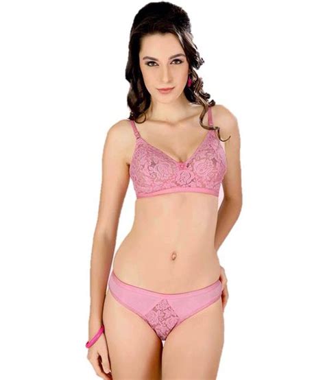 Buy Ladybird Pink Cotton Bra Panty Sets Online At Best Prices In India Snapdeal
