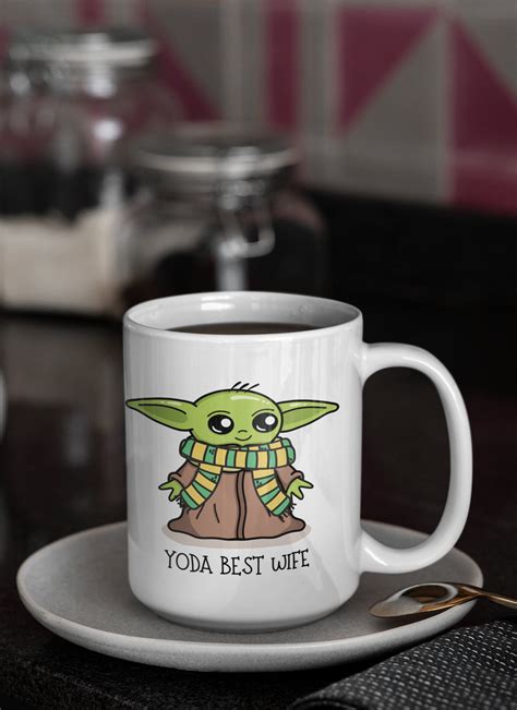Back engraving available for your special message! Wife Baby Yoda, Dad Gift, For Him Funny, Dad Gift,Special ...
