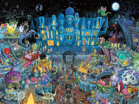 Recommended amazon jigsaw puzzles and products. Ceaco Funny Business Jigsaw Puzzle | Haunted Party | Craft ...