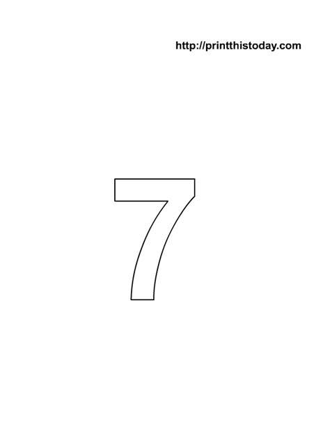 Number Coloring Pages