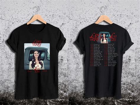 Lana Del Rey Lust For Life Tour Dates 2018 T Shirt New Black Unisex T Shirt In T Shirts From Men