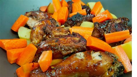 4 sudu besar sos tiram. AYAM PANGGANG BLACK PEPPER - Tak payah perap - YouTube