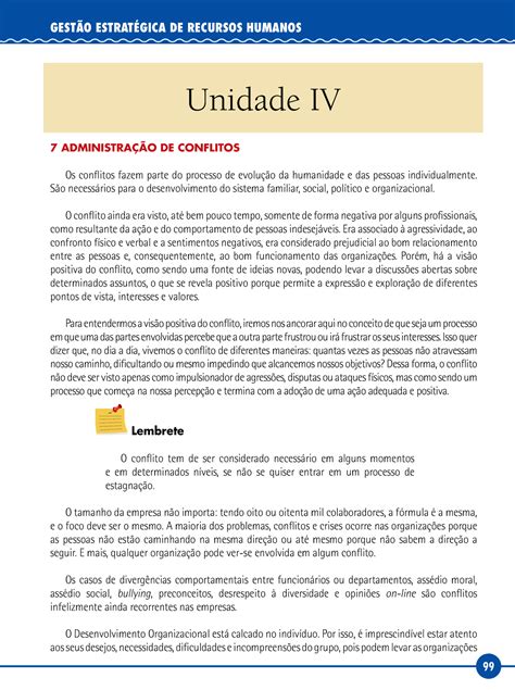 Livro Texto Unidade IV GESTÃO ESTRATÉGICA DE RECURSOS HUMANOS