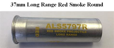 37mm Red Long Range Smoke Round Al101