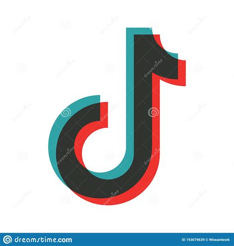 Tiktok Icon. Tik, Tok Hashtag. Logo Of Social Music App. Symbol Of Ui ...