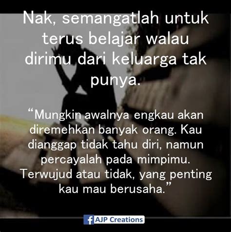Kata kata semangat adalah kata kata yang menjadi penyemangat seseorang untuk bangkit dengan semangat baru seperti kata kata semangat pagi kerja, belajar, sahabat, suami, dan kuliah. Kata-Kata Motivasi Semangat Untuk Terus Belajar Walau ...