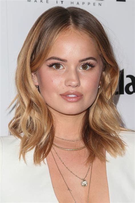 Debby Ryan Wavy Medium Brown Bob Two Tone Hairstyle Steal Her Style