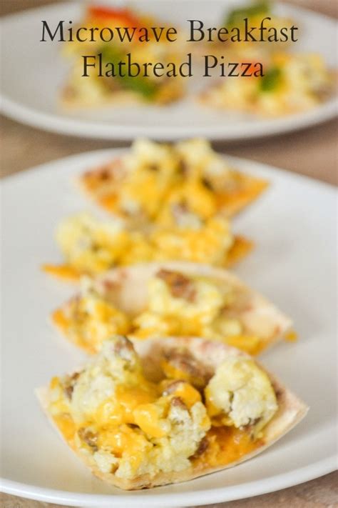 So, the next time you're late for work, cook one of these quick breakfast recipes to grab and. Microwave Breakfast Flatbread Pizza #TeamEggs - Flour On ...