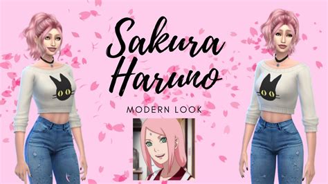 The Sims 4 Sakura Haruno Modern Cas Youtube