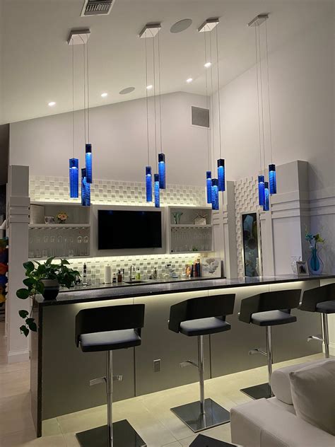 Kitchen Island Lighting Blue Pendant Light For Kitchen Décor Etsy