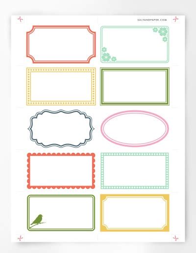 Browse a large collection of free, printable label templates for microsoft word. Free Printable Labels For Organizing
