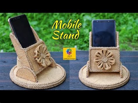 (103) DIY Mobile Phone Holder With Jute and Cardboard ...
