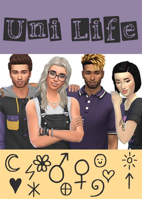 Sakuraleon ♥ Uni Life ♥ 4 Sim Group Pose For The Sims 4 Toddler