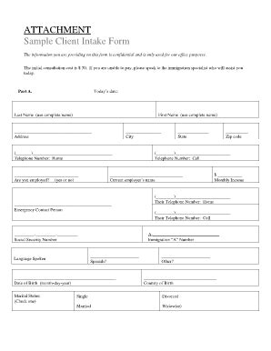 All you have to do is download it or send it via email. Editable legal client intake form template - Fill, Print & Download Law Forms in Word & PDF ...