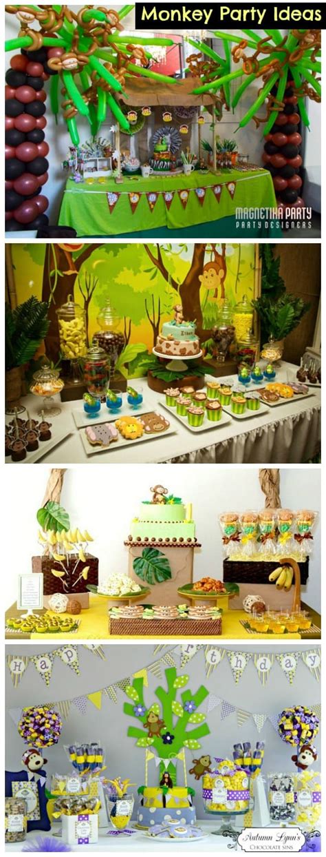 I'm not crazy about the curious george stuff and managed to find some party favors/decorations that were just simple monkeys. Monkey Party Ideas (Collection) - Moms & Munchkins