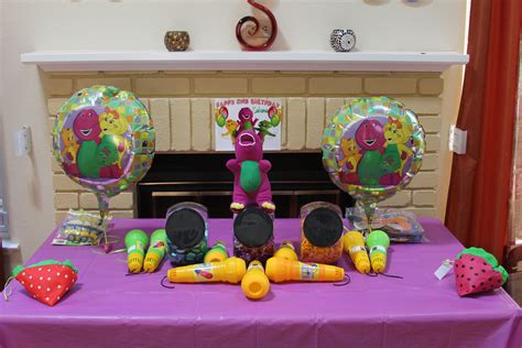 Pin On Barney Themed Birthday Party