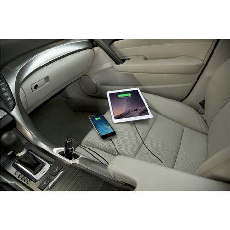 Dual Usb Car Charger For Media Tablets And Mobile Phones