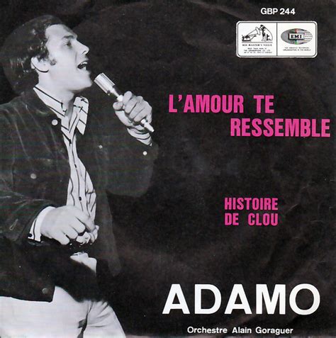 Album L Amour Te Ressemble De Adamo Sur Cdandlp