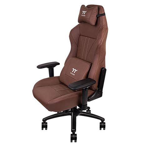 Thermaltake X Comfort Leather Gaming Chair Brown Mwave