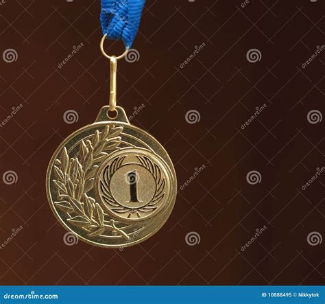 Golden Medal Stock Image Image Of Fastest Ceremony 10888495