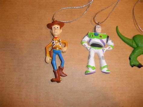 5 Toy Story Mini Ornaments Disney Pixar Woody Buzz Lightyear Pig Dino 3