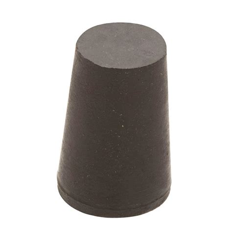 H between the bottom of a door and the floor. 1 in. x 25/32 in. Black Rubber Stopper-808248 - The Home Depot