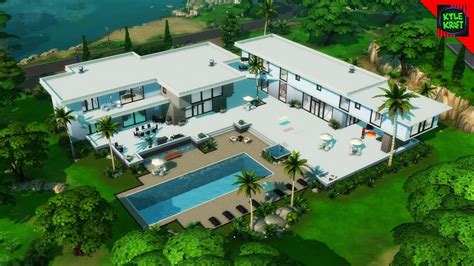The Sims 4 House Tour Modern Mansion Youtube