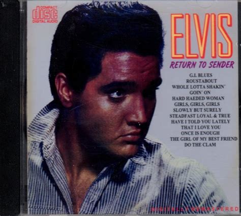 Elvis Presley Return To Sender 2006 Cd Discogs