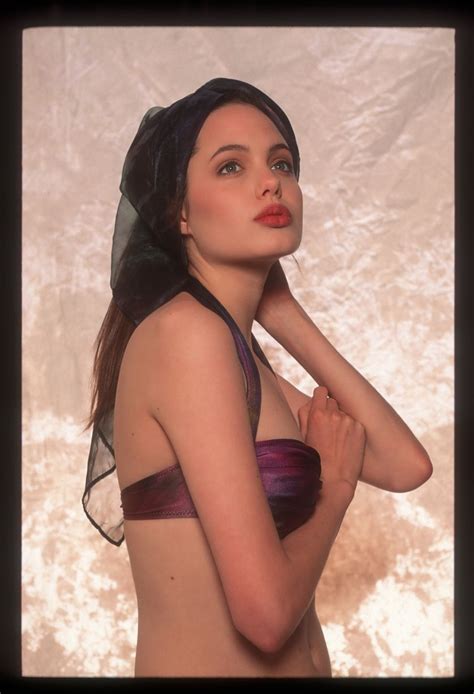 Rarely Seen Provocative Photos Of A Lingerie Clad Angelina Jolie At 16