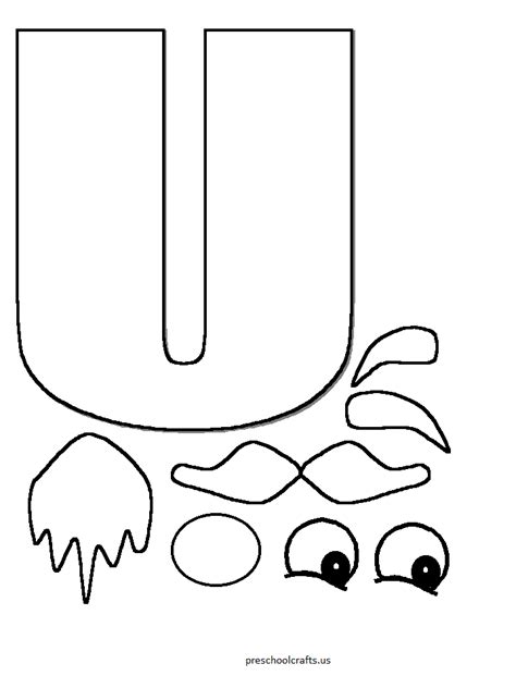 Coloring Pages For Kids Letter U Coloring Pages