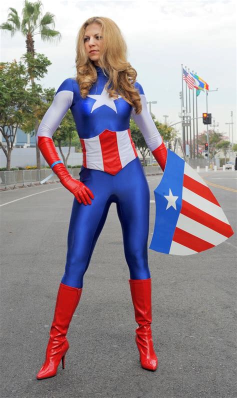 American Dream Captain America Cosplay Cosplay Woman Captain