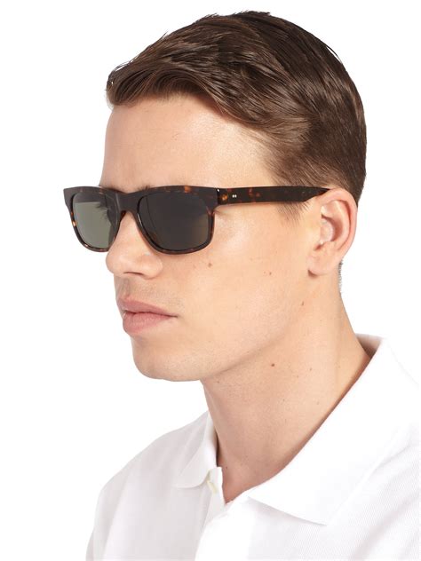 Lyst Oliver Peoples Becket Acetate Sunglasses In Brown For Men