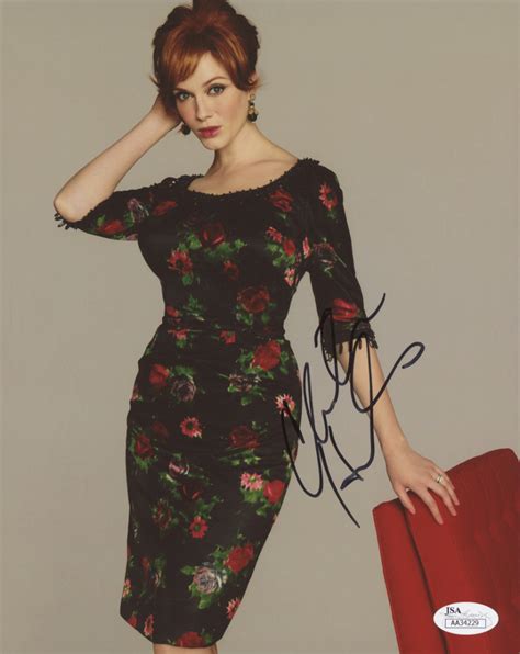 Christina Hendricks Signed 8x10 Photo Jsa Coa Pristine Auction