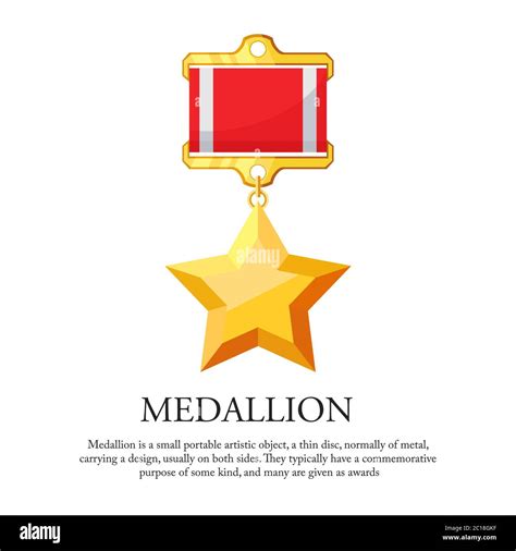 Ilustración Vectorial De Una Medalla De Estrella Adecuado Para