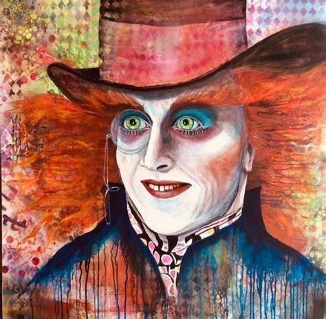 Mad As A Hatter By Diane Cita Timperley Mixed Media ~ 24 X 30 Art