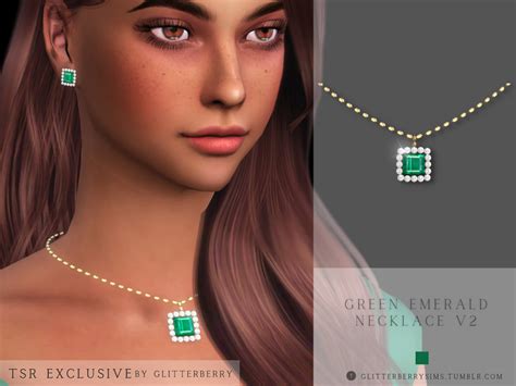The Sims Resource Emerald Necklace V2